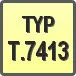 Piktogram - Typ: T.7413